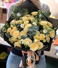 Букет цветов из:  Розы и Лизиантусы #REPLACE_PRED# Новокиевском Увале